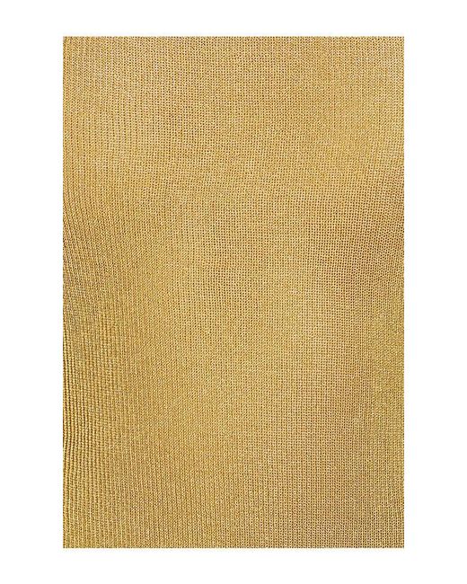 GUIZIO Yellow Estelle Backless Mini Dress