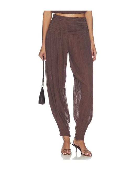 Camila Coelho Purple Mirelle Pant