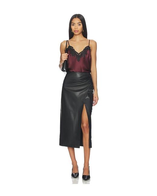 Cami NYC Black Lorena Faux Leather Skirt