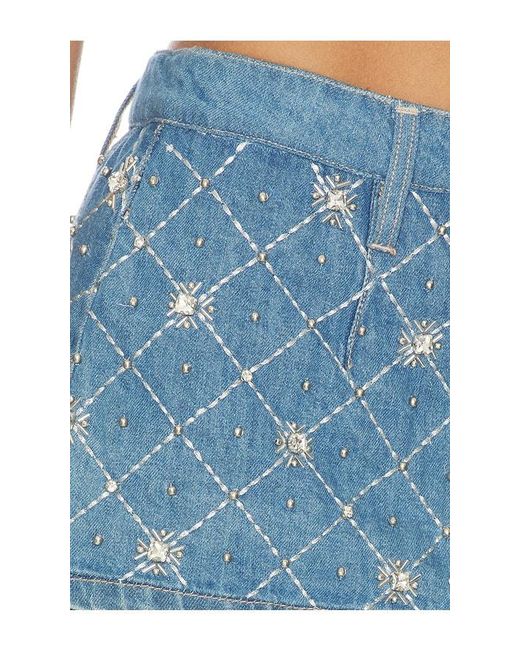 Free People Blue X Revolve Galivanting Embellished Skort