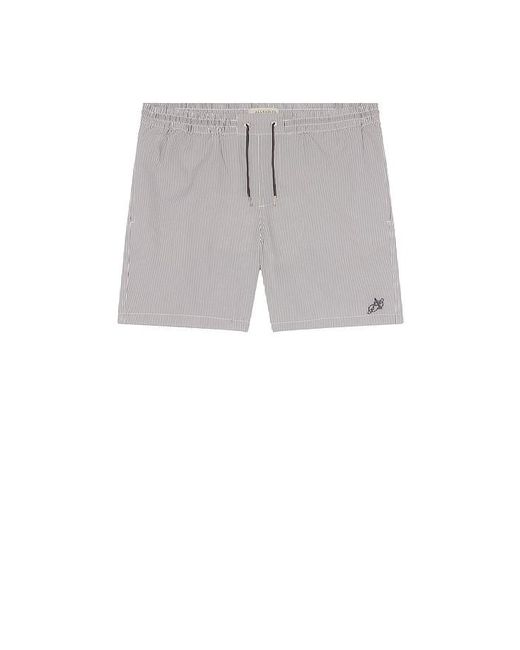AllSaints White Ciper Stripe Swimshort for men