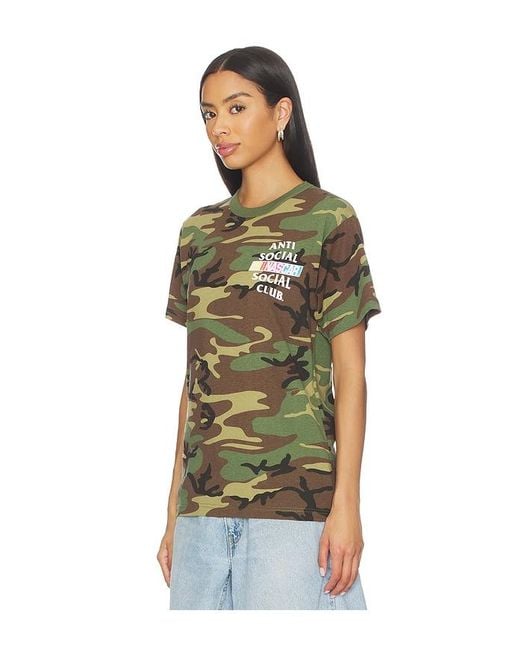 Camiseta En Color Verde Talla (También En M, S, Xl/1X) ANTI SOCIAL SOCIAL CLUB de color Multicolor