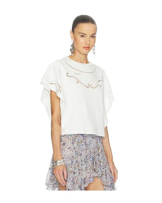 Isabel Marant White Eoline Top
