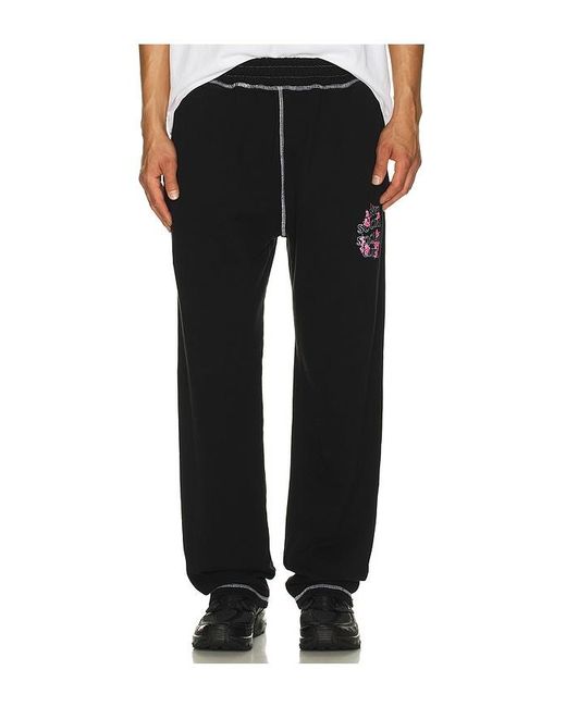 ANTI SOCIAL SOCIAL CLUB Black Contrast Stitch Sweats for men