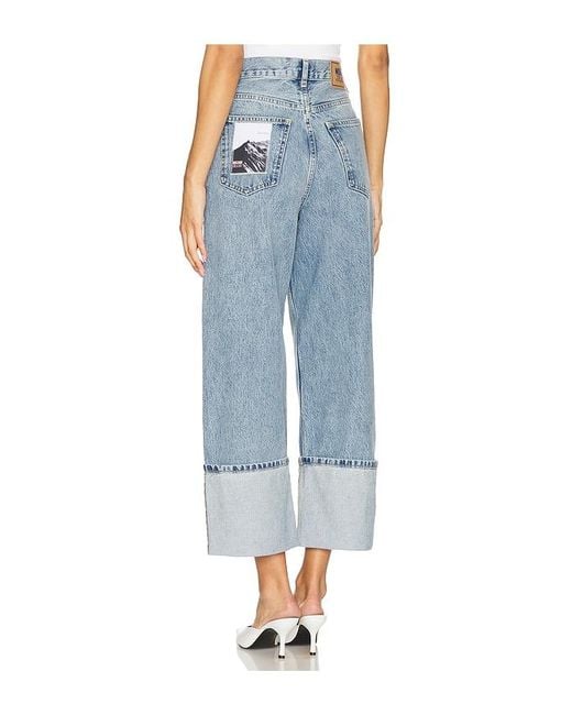 Jeans Con Dobladillo En Color Azul Talla En Moschino de color Blue