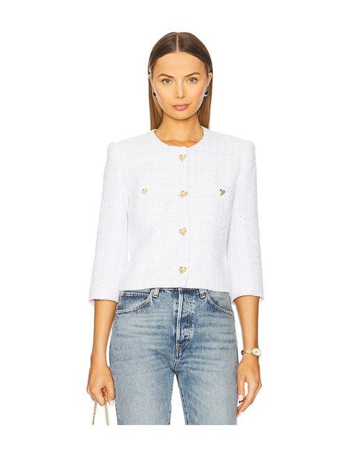 Generation Love Monty Tweed Jacket White