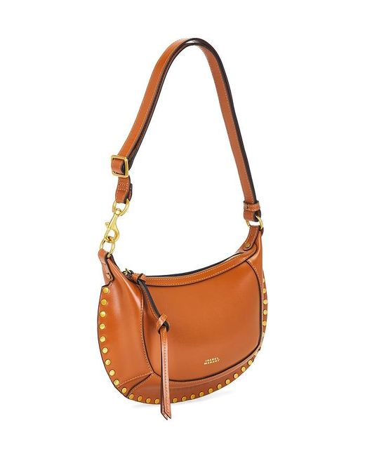 Isabel Marant Brown Oskan Moon Crossbody Bag