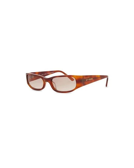 Lu Goldie Brown Vesper Sunglasses