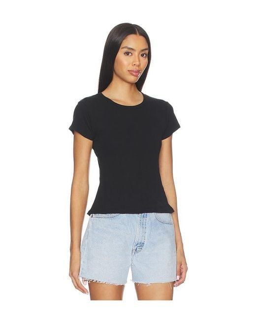 RAT BOI Black Pointelle Perfect Tee