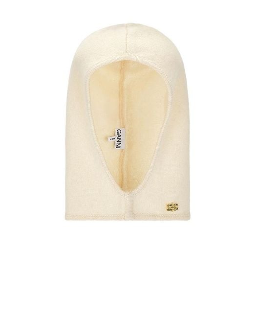 Ganni Natural Yak Mix Balaclava