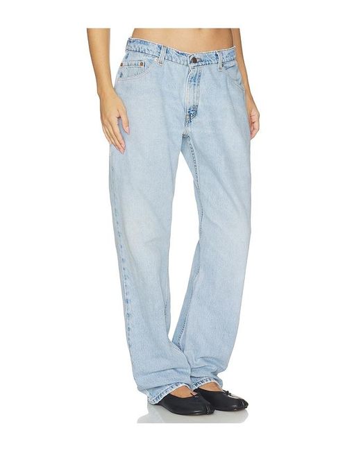 aligrace Blue Low Waist Ultra Baggy Jean