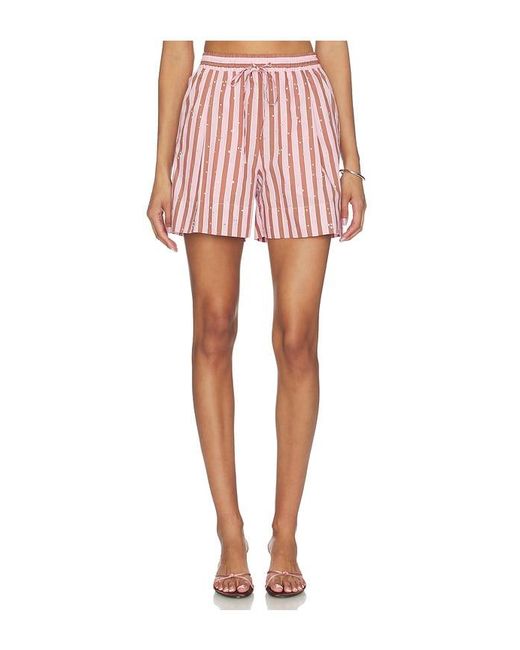 Essentiel Antwerp Pink Jeeuw Rhinestone Mini Shorts