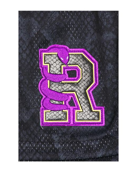 Ryoko Rain Blue Snakeskin Shorts for men