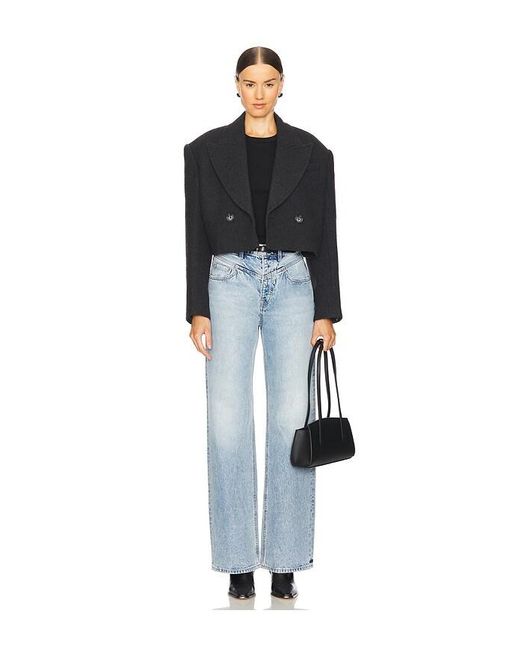 GRLFRND Black X Emily Gemma The Short Coat