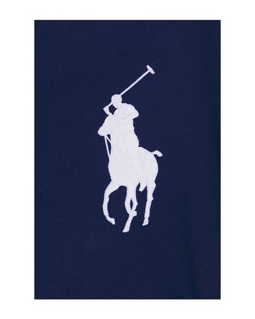 Polo Ralph Lauren Blue Magic Fleece Big Pony Rugby Sweatshirt for men