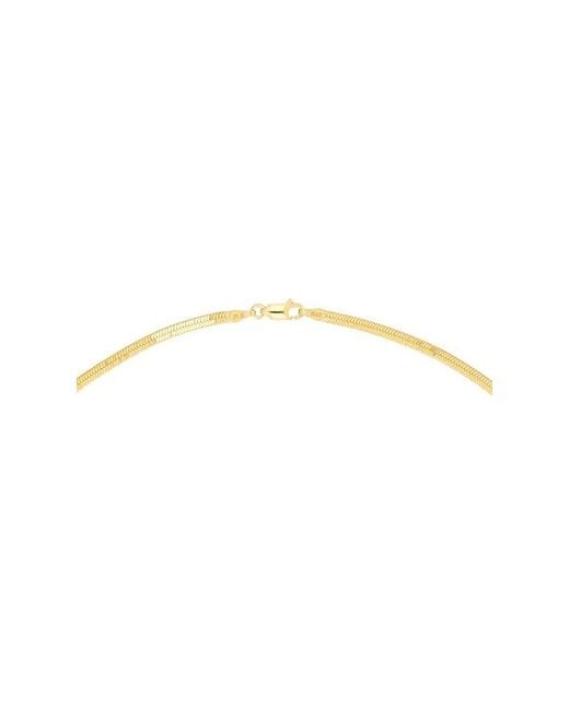Loren Stewart Metallic Herringbone Necklace