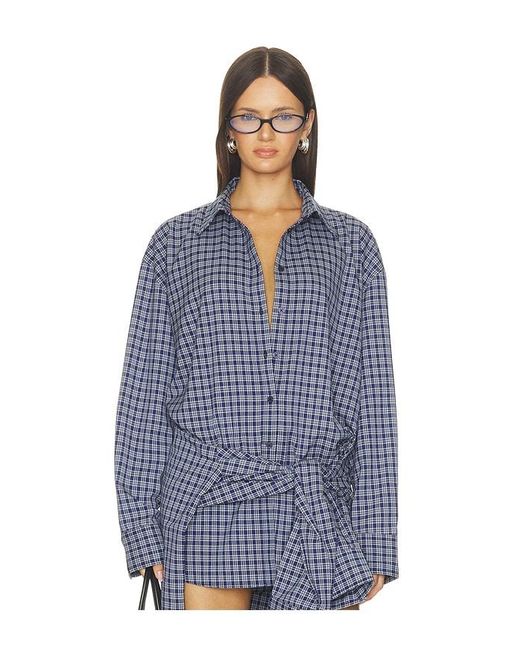 Nakedvice Blue The Pax Check Shirt