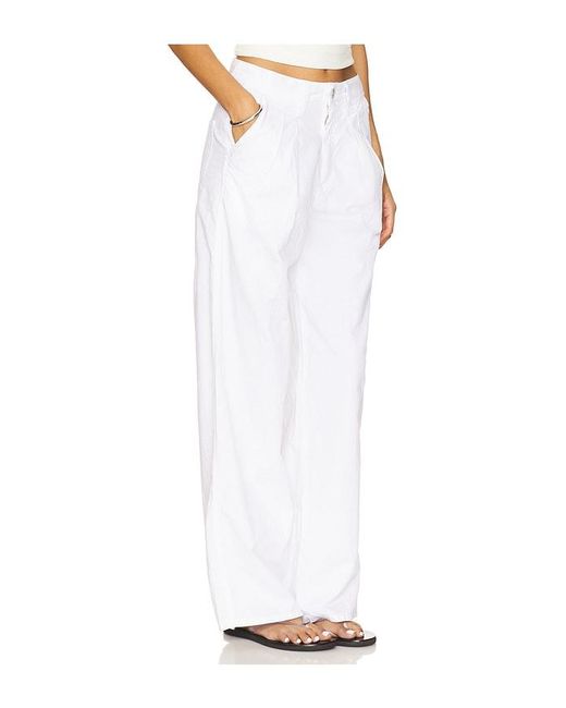 Amo Denim White Sheryl Trouser