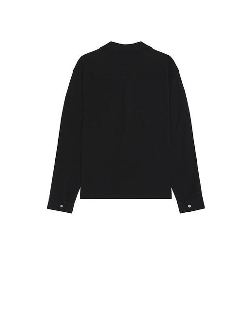 FRAME Black Duo Fold Long Sleeve Relaxed Shirt for men