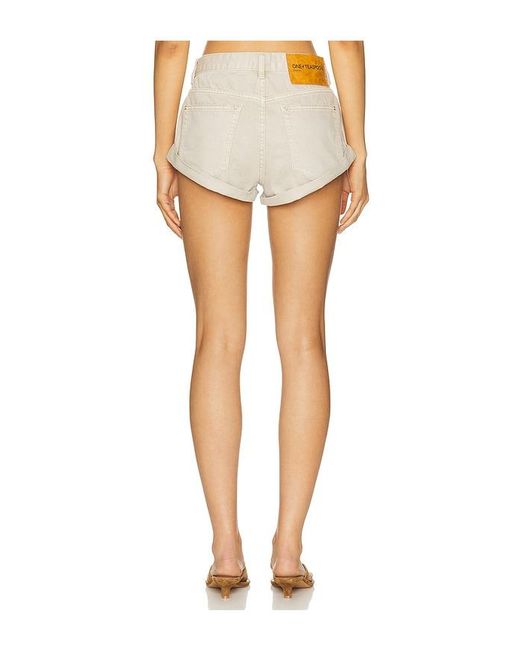 One Teaspoon White Bandit Low Waist Denim Shorts