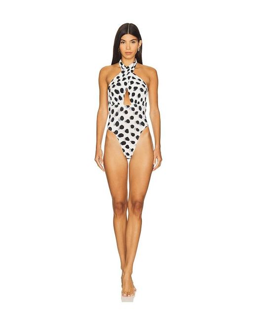 Norma Kamali Black Cross Halter Mio Top