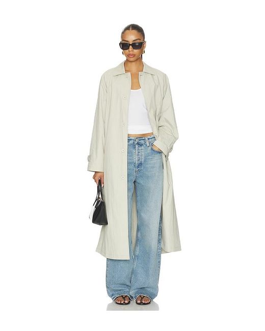 Still Here White Trench Coat