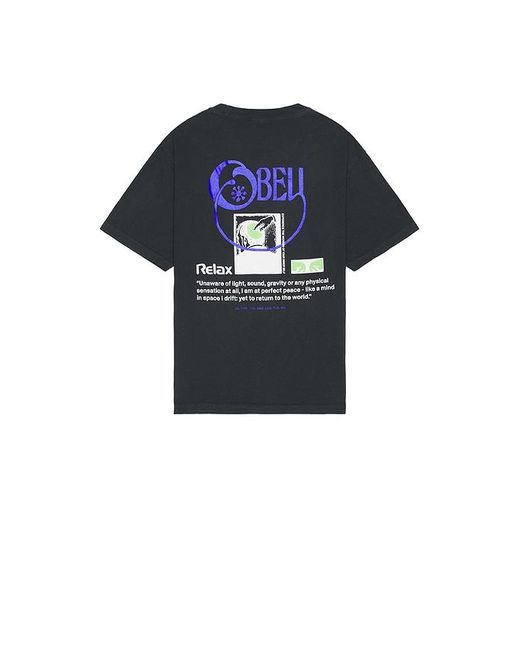 メンズ Obey Relax Tシャツ Blue
