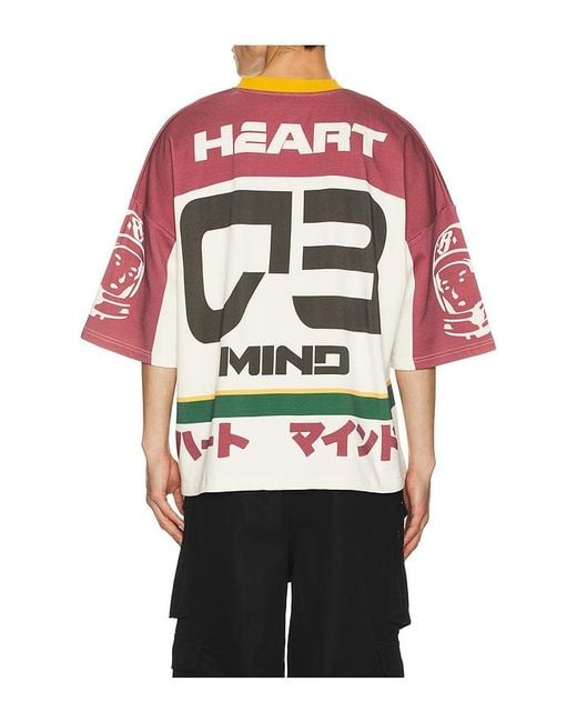 BBCICECREAM Red Blitz Oversized Tee for men