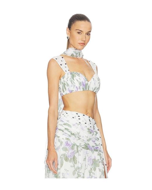 Sonya Moda White India Top With Scarf