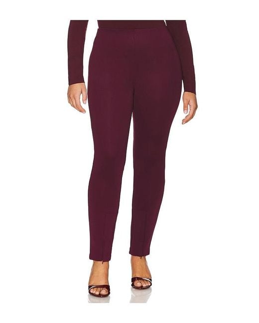 GOOD AMERICAN Red Scuba Boss Pull On Slim Pant