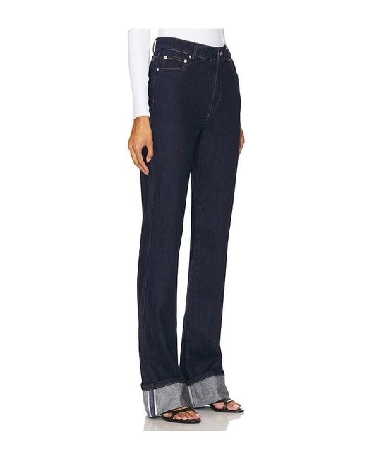 SER.O.YA Blue Ashton High Rise Slim Flare Jeans