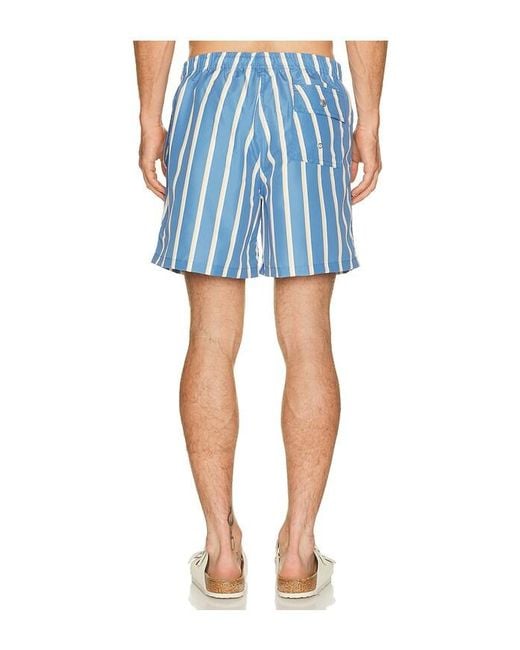 Bather Blue Fine Stripe Swim Trunk for men