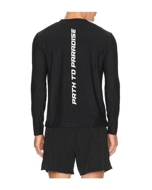 Paradise Zero Black Web Tech Long Sleeve Tee for men