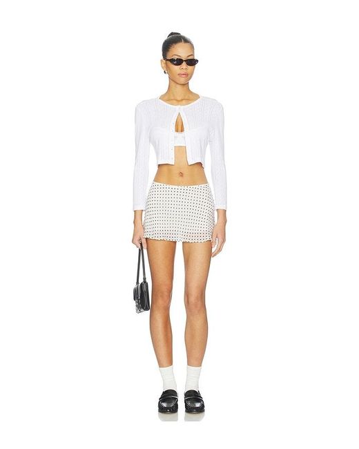 With Jean White Kiki Skirt