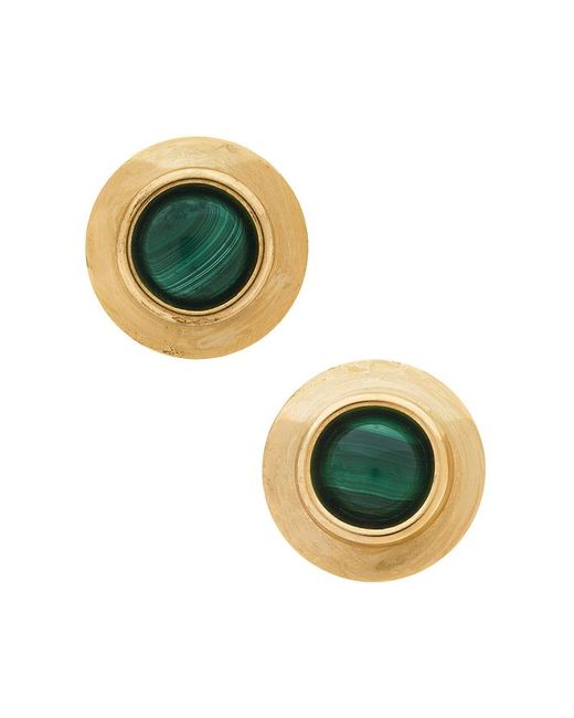 Pendientes Alva En Color Oro Metálico Talla Jennifer Behr de color Blue