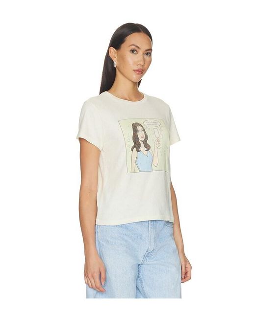 Re/done White Classic Tee 5 O'Clock