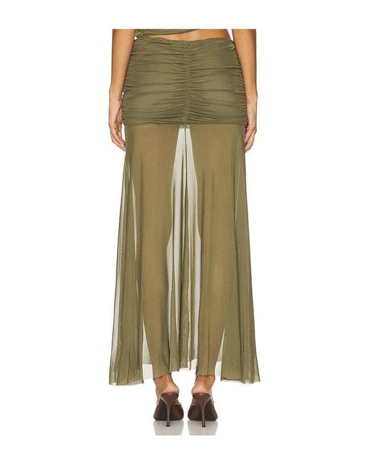 Amanda Uprichard Green Leo Skirt