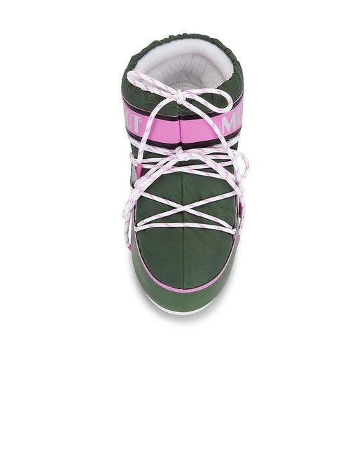 Moon Boot Green Icon Low Boot