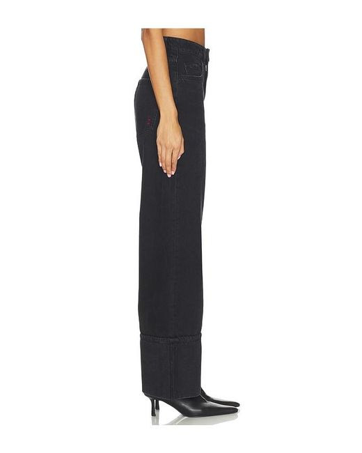 ICON DENIM Black Kiki Wide Leg Jeans