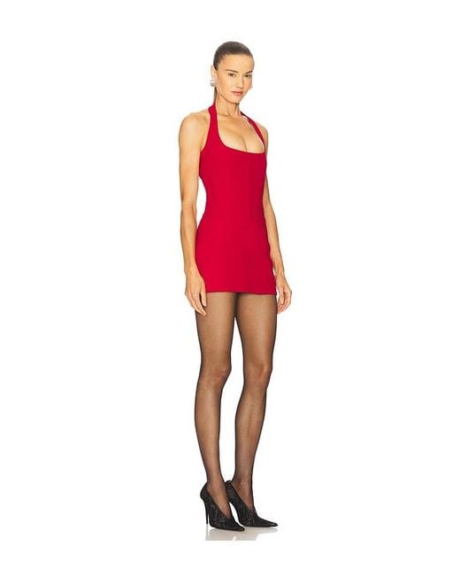 Ceren Ocak Red Pencil Dress