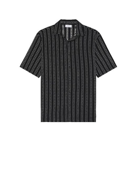 Off-White c/o Virgil Abloh Black Stripes Bowling Shirt for men