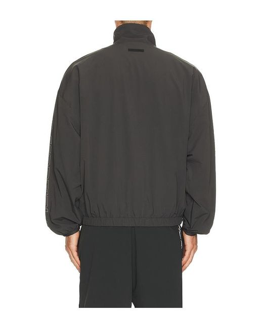 Fear Of God Gray Half Zip Track Jacket for men