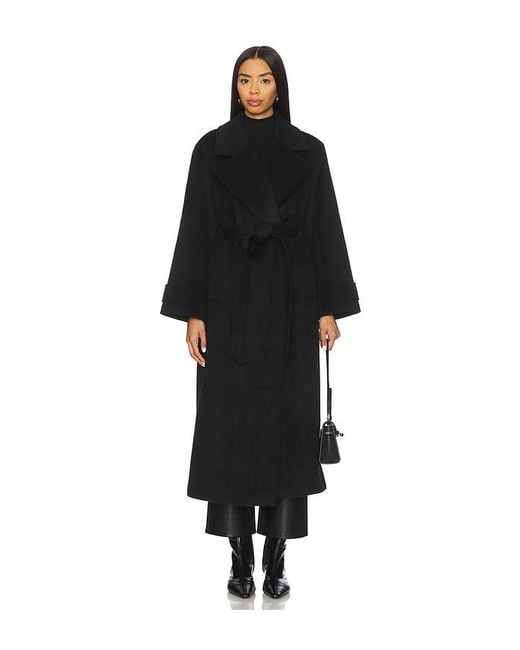 ALIGNE Black George Wrap Coat