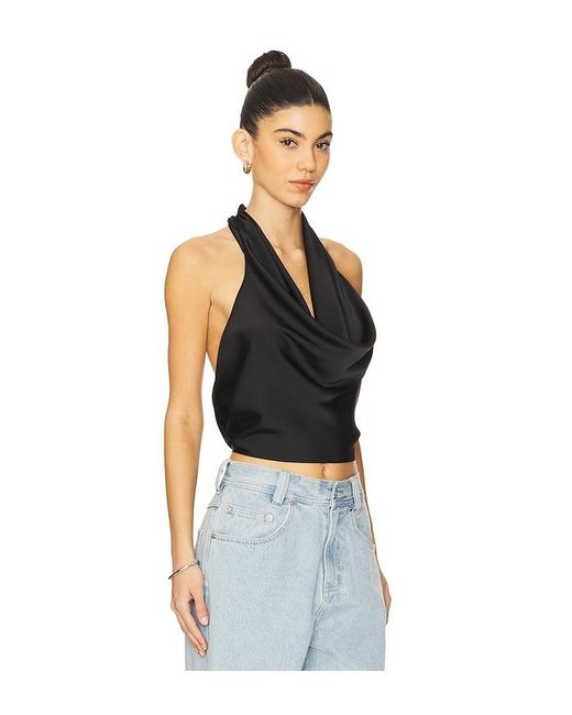 WeWoreWhat Blue Oberteil Mit Grosser Rückenöffnung