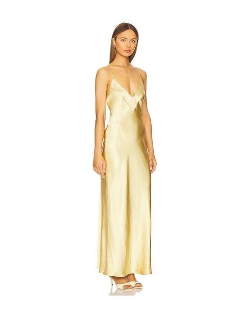 SNDY'S Metallic Spain Maxi Dress