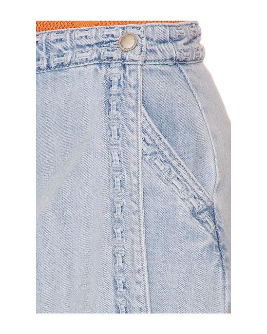 Show Me Your Mumu Blue Wyatt Wrap Mini Skort