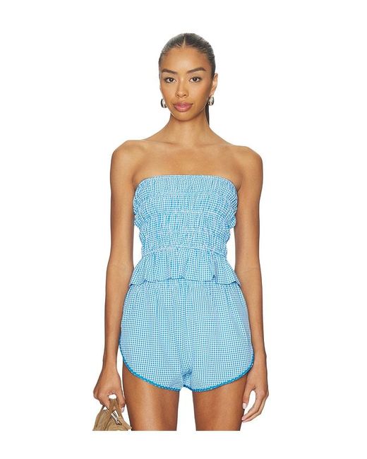 Solid & Striped Blue The Delilah Top