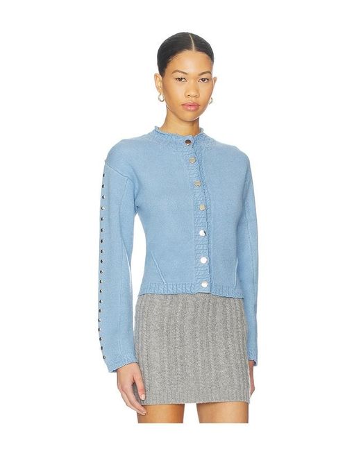 Never Fully Dressed Blue Studded Cardigan