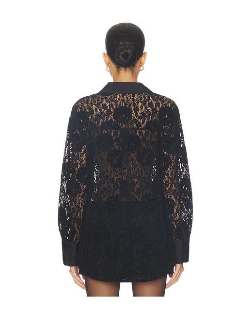 Free People Black Faith Button Down