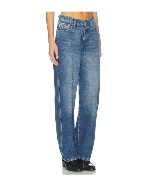 DL1961 Blue Kendell Contoured Tapered Straight Jeans